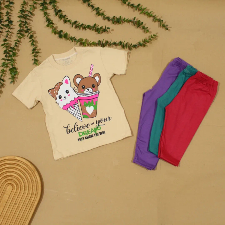 تیشرت شلوارک دخترانه