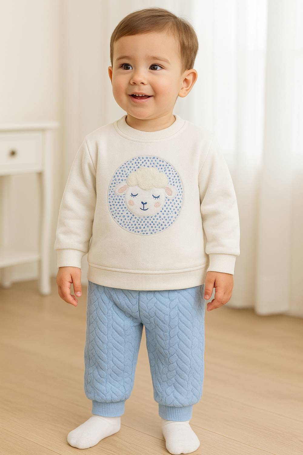 بلیز شلوار مخمل اسپرت ببعی سایز1/2/3