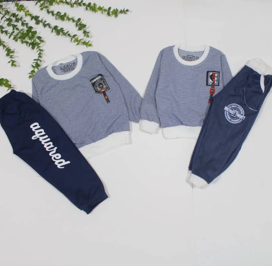 بلیز شلوار راه راه پسرونه سایز35/40